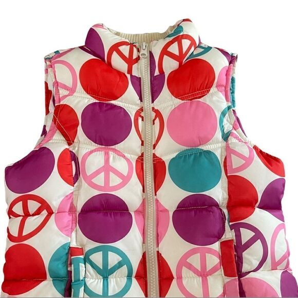 Old Navy Multicolored Puffer Zip Up Vest Sz Large - Picture 3 of 12